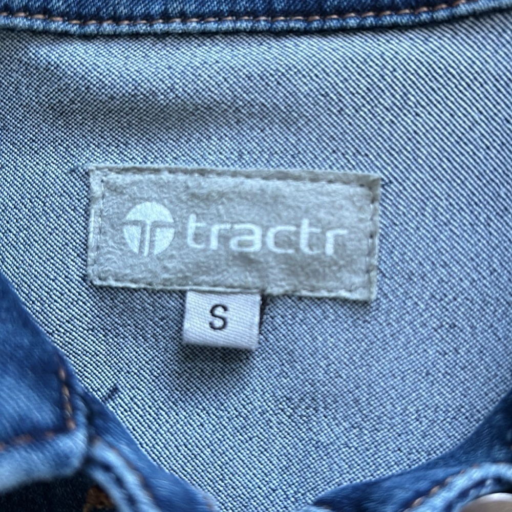 Tractr Kids Jean Jacket Size Small Unisex - Picture 3 of 11